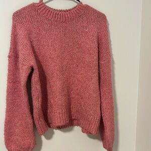 Urban Outfitters Chunky Barbie Pink Sweater Size Small